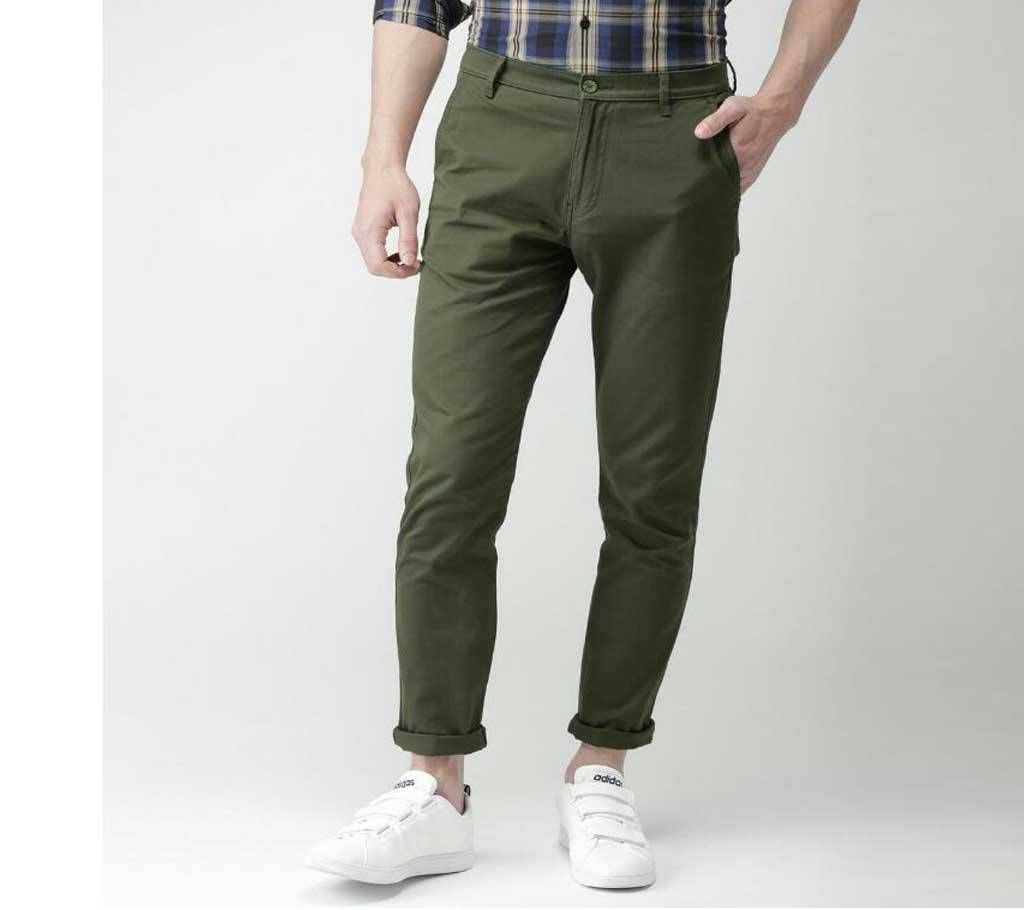 Men gabardine full pants