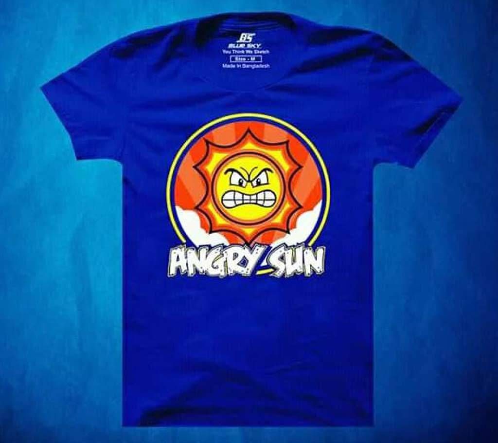 Mens Half cotton  short sleeve T-shirt