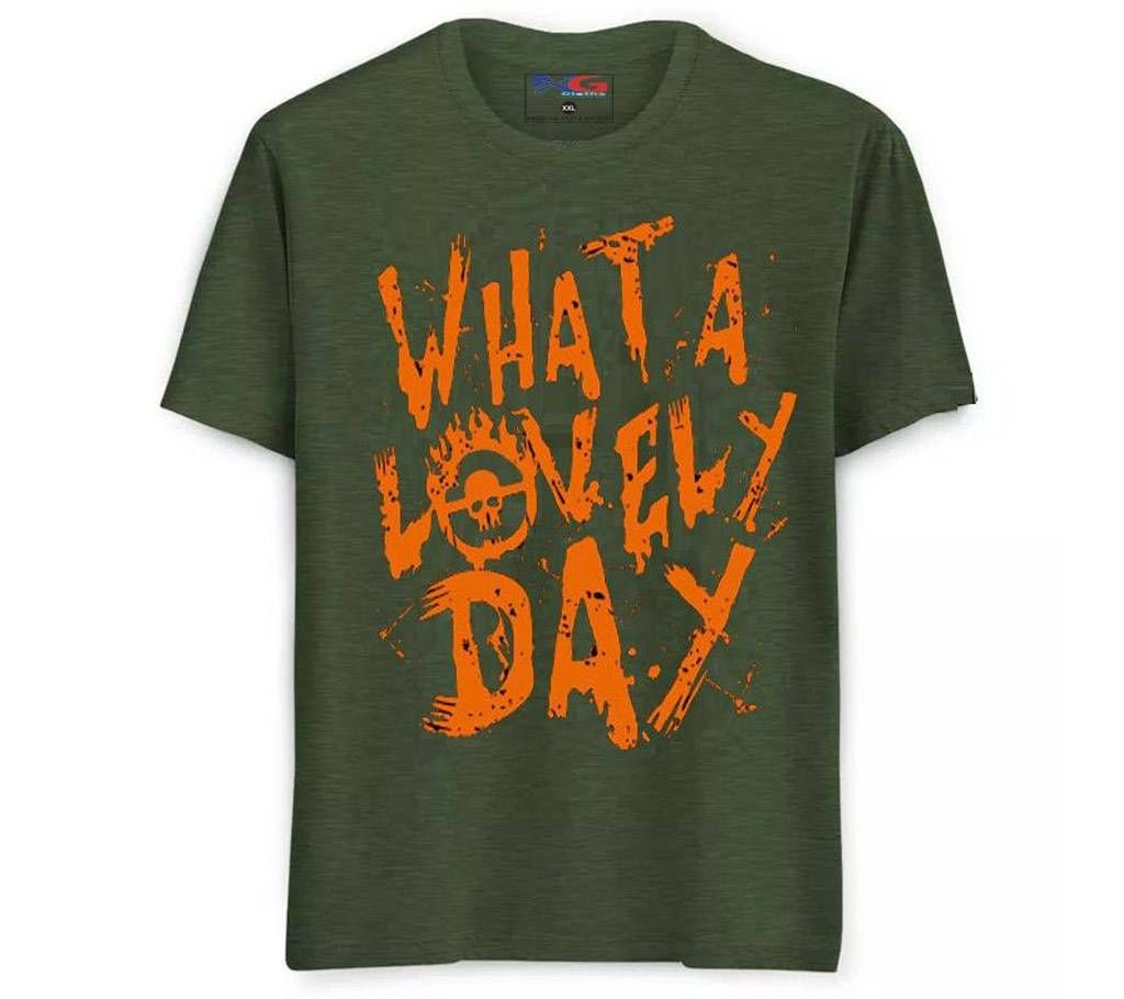 Summer Cotton Rubber print T-Shirt