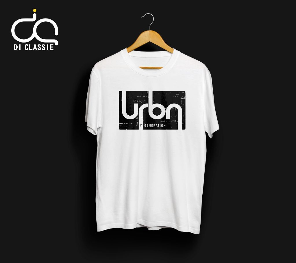 Di Classie: Urban White Cotton T-Shirt (Premium)