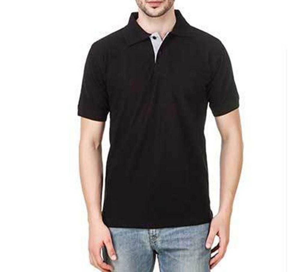 Short Sleeve Polo Shirt For Men - Black