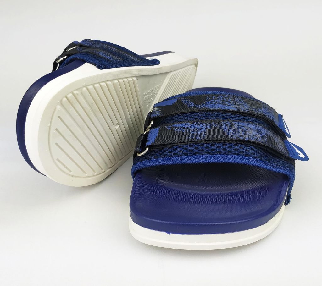 Slides Slipper| Slippers Sandals for Men| Top new Collection High sole 2 belt Blue
