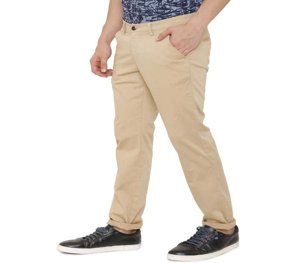 Mens Twill Gabardine Slim Straight Fit