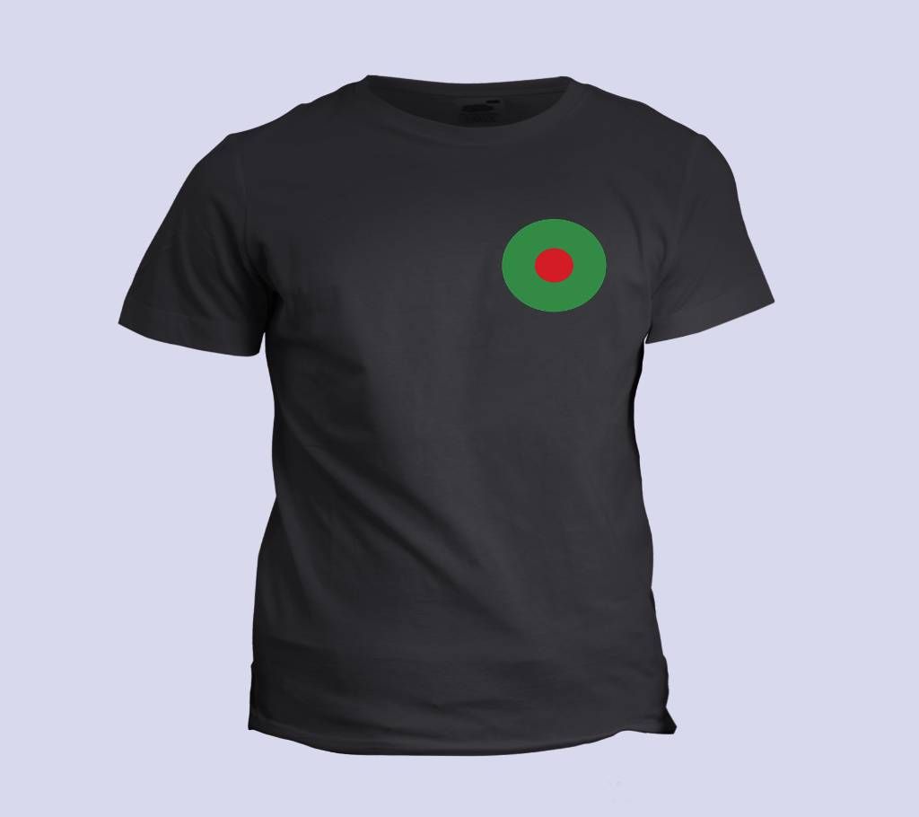 Mens Half Sleeve T Shirt - Black 