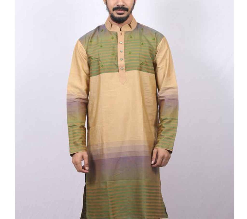 MultiColour Printed Cotton Panjabi For Men