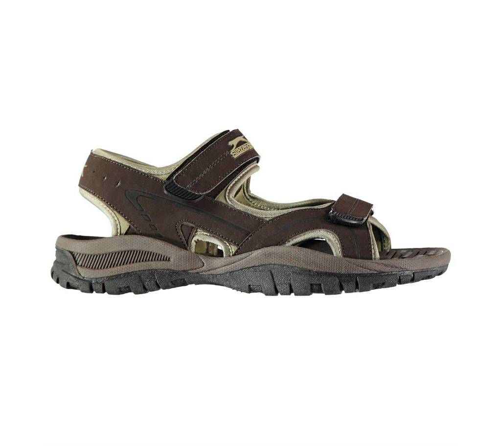 Brown Textile Wave Sandal for Men