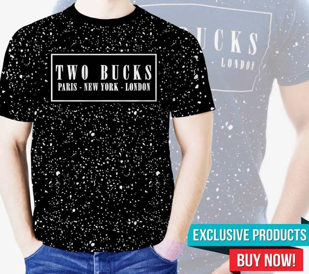 Two Bucks Cotton T-shirt (Black)