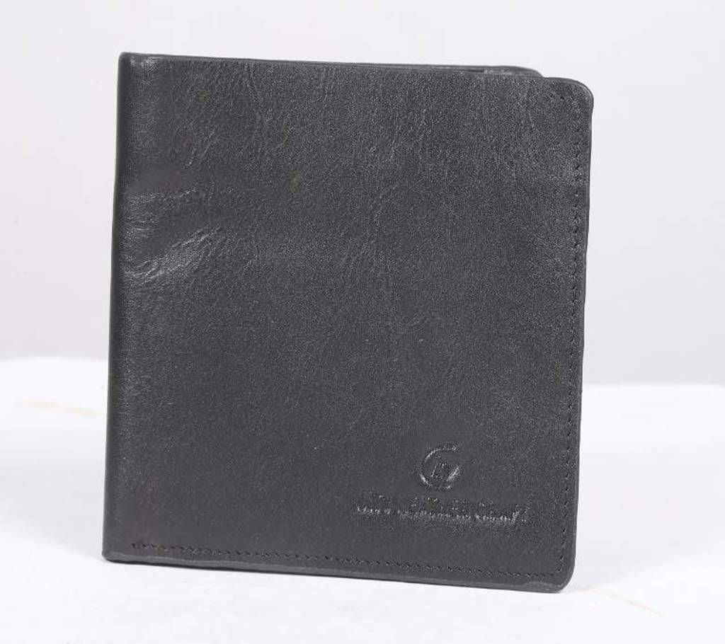 Black Smooth Leather Wallet for Men