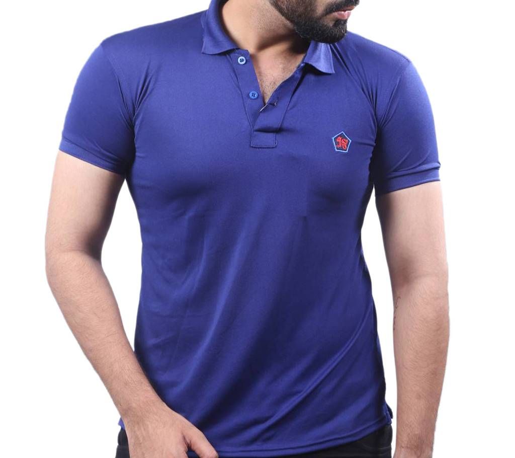 Men's half sliv polo shirt