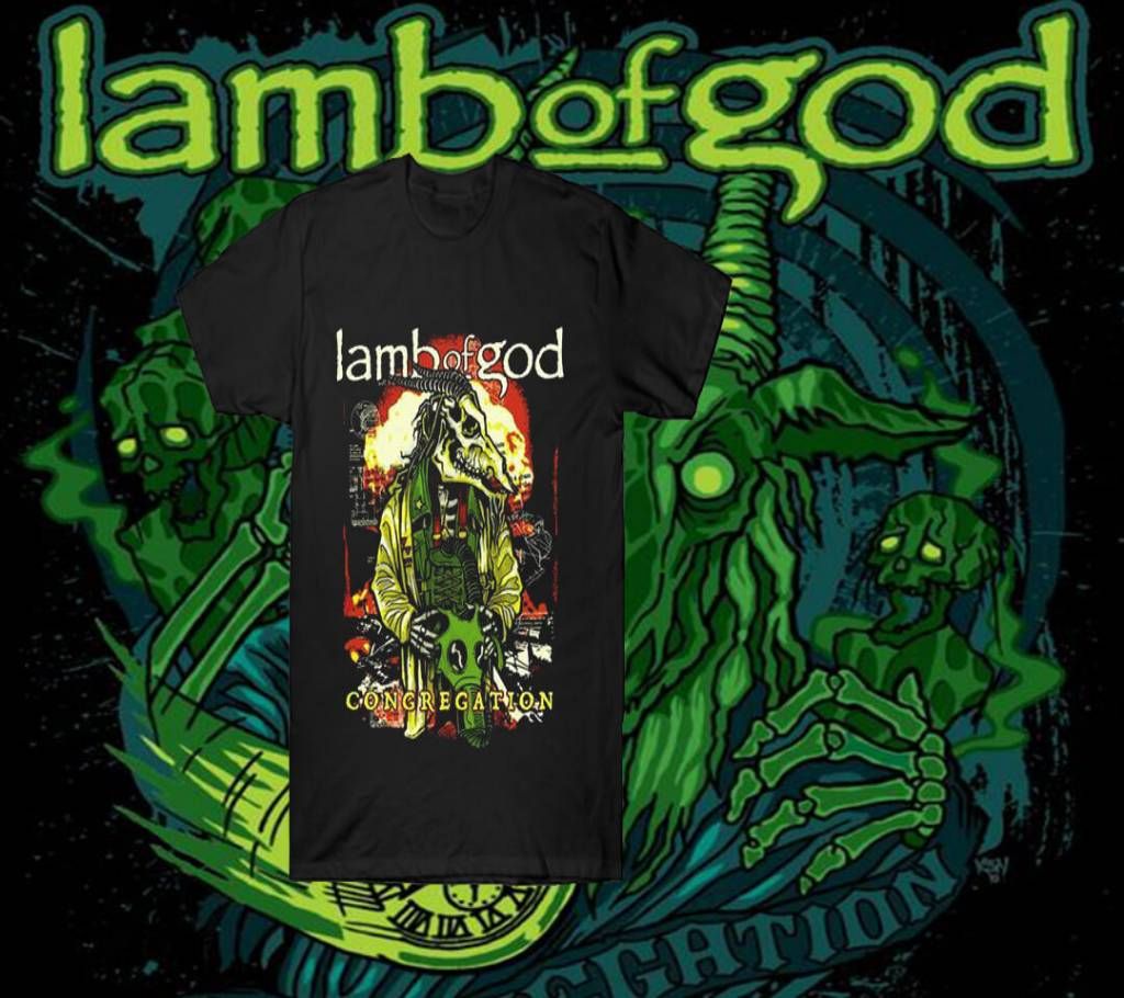 Lamb of god half sleeve gents cotton t shirt 