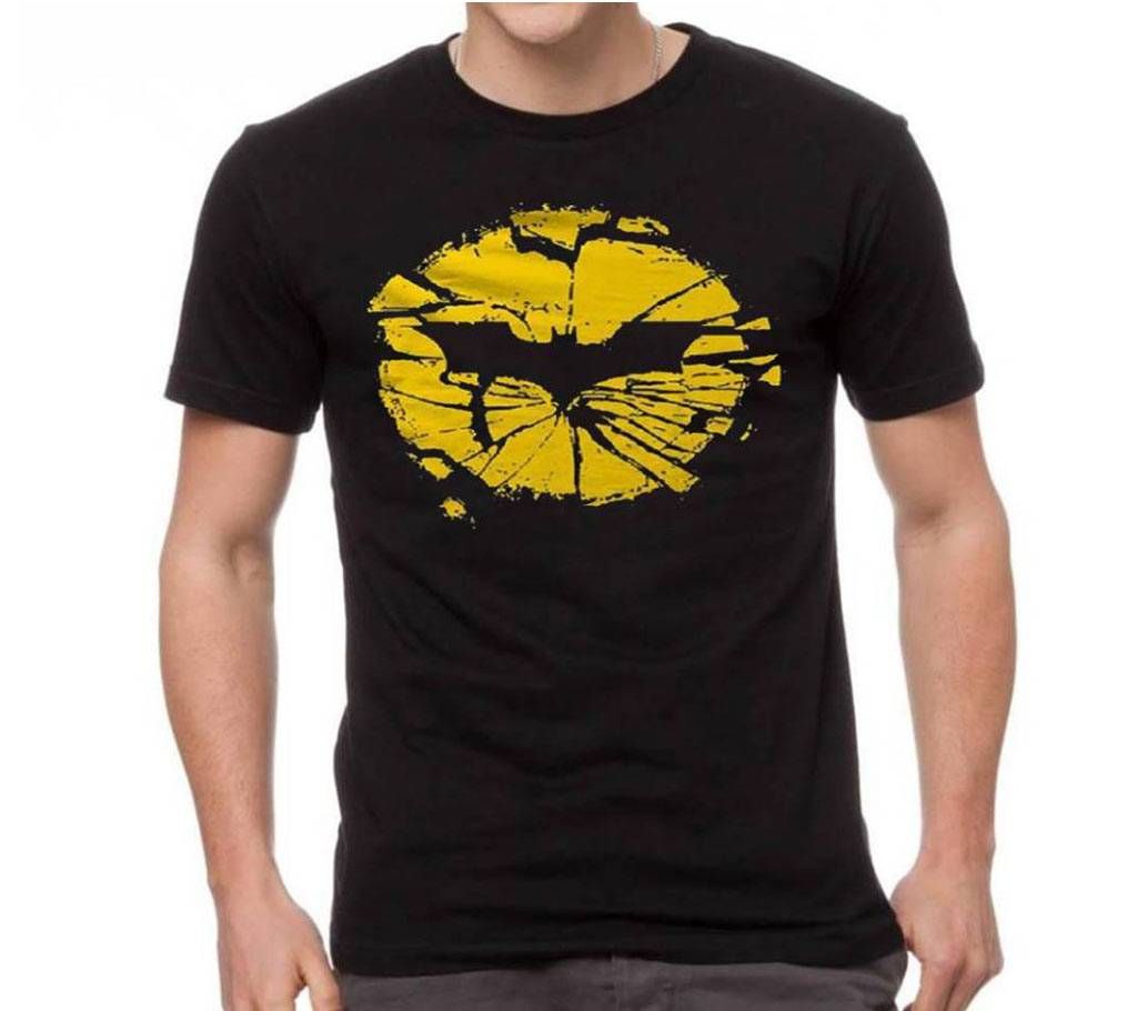 Batman logo Beards Over Everything Menz Round Nekc Short Sleeve T-Shirt