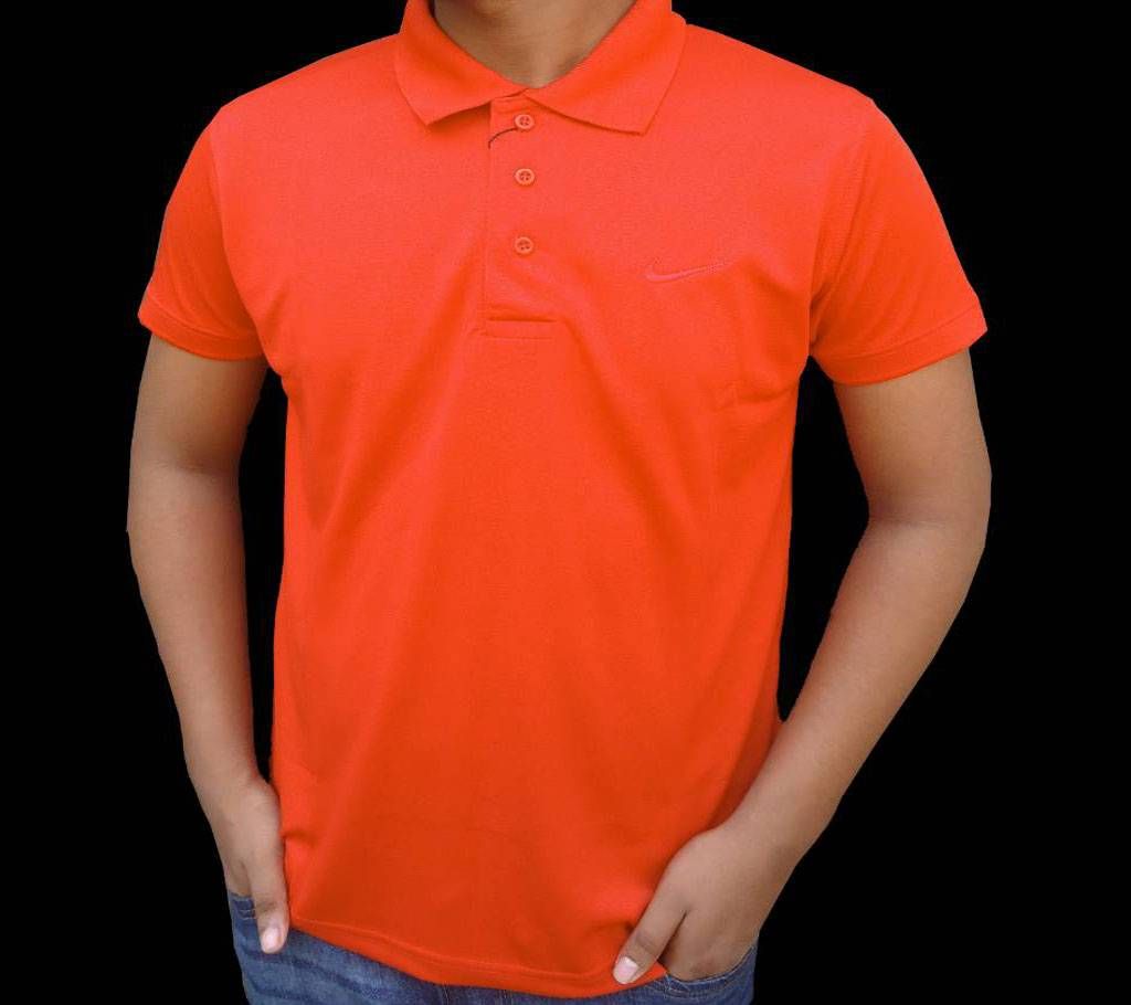 Menz Half Sleeve Polo Shirt - Orange 