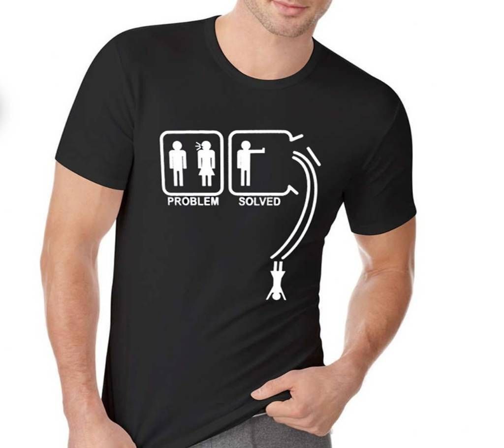 Problem Solved Menz Round Neck T-Shirt 