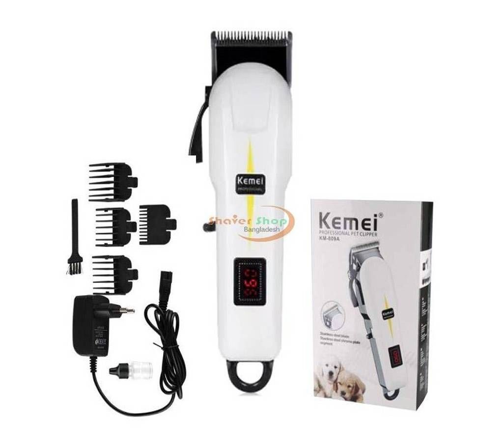 Kemei KM-809A Digital Electric Rechargeable Professional Hair Clipper Trimmer