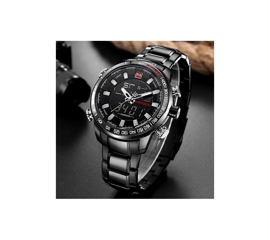 NAVIFORCE Brand Fashion Dual Display Watches For Men