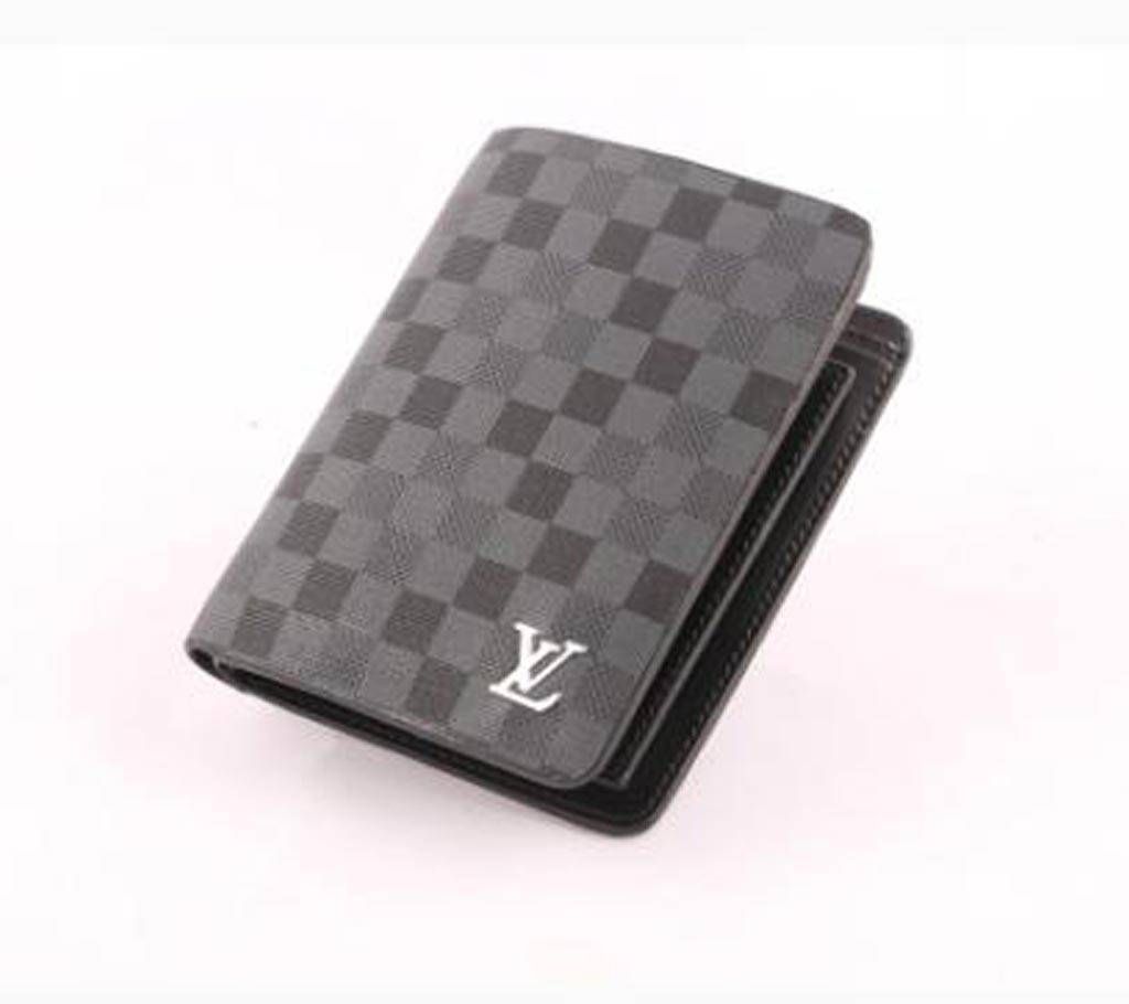 pu leather wallet black