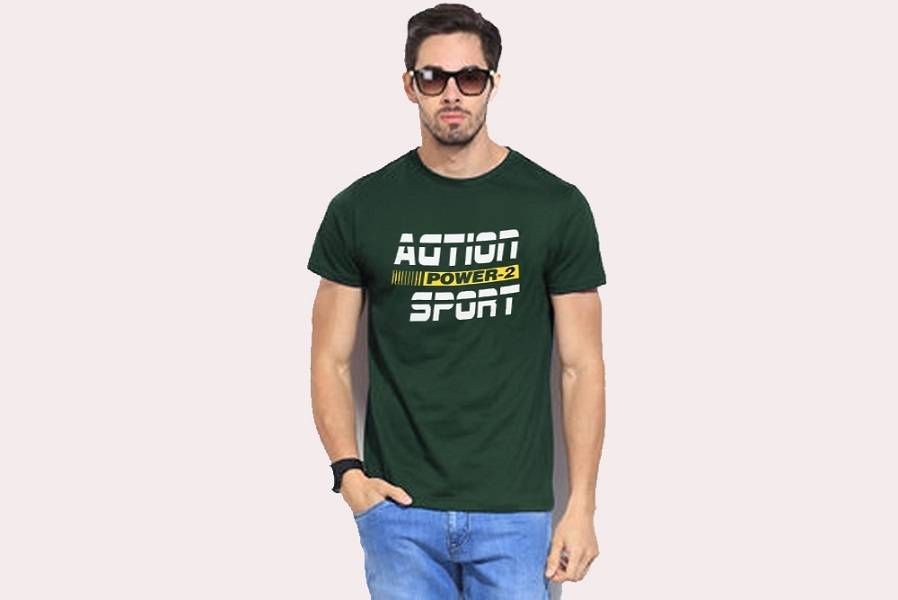 Action Power Menz Half Sleeve T-Shirt