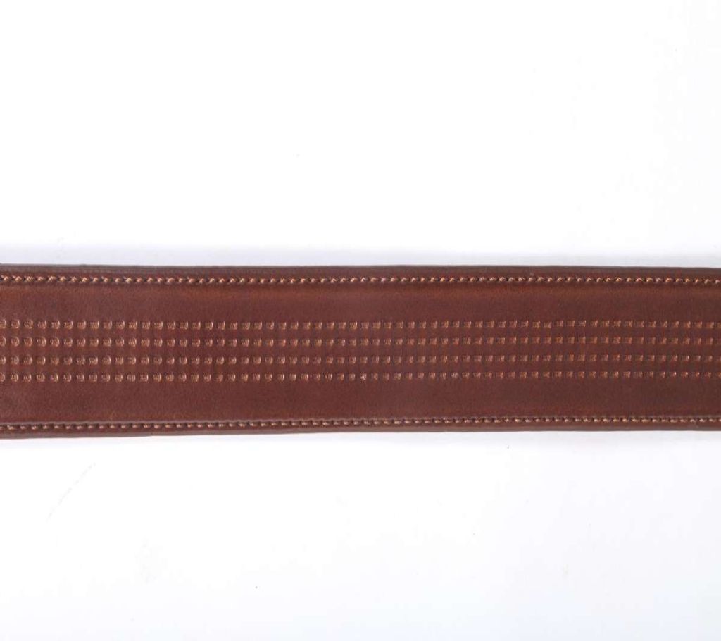 Deep Chocolate Leather Belt For Men-CSB-114