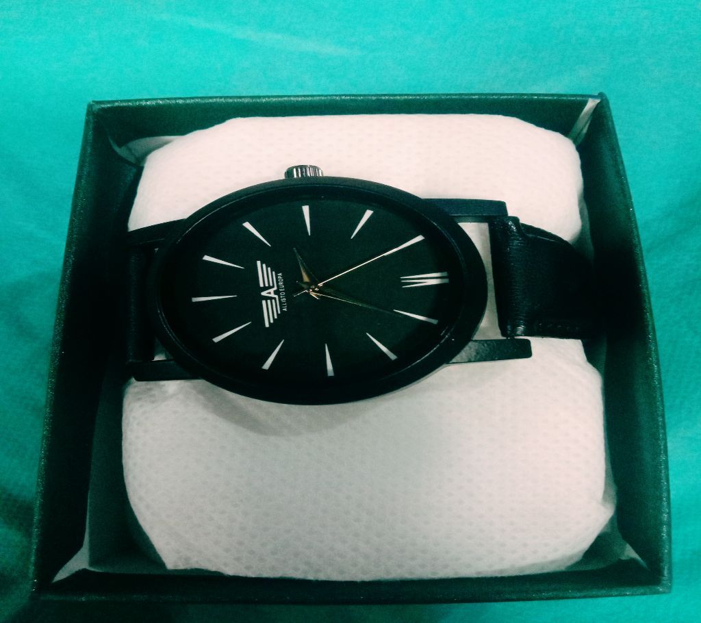   Allisto Europa Analog Watch for men-Black 