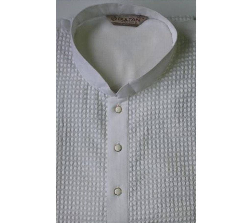 MENS SEMI LONG COTTON PUNJABI03