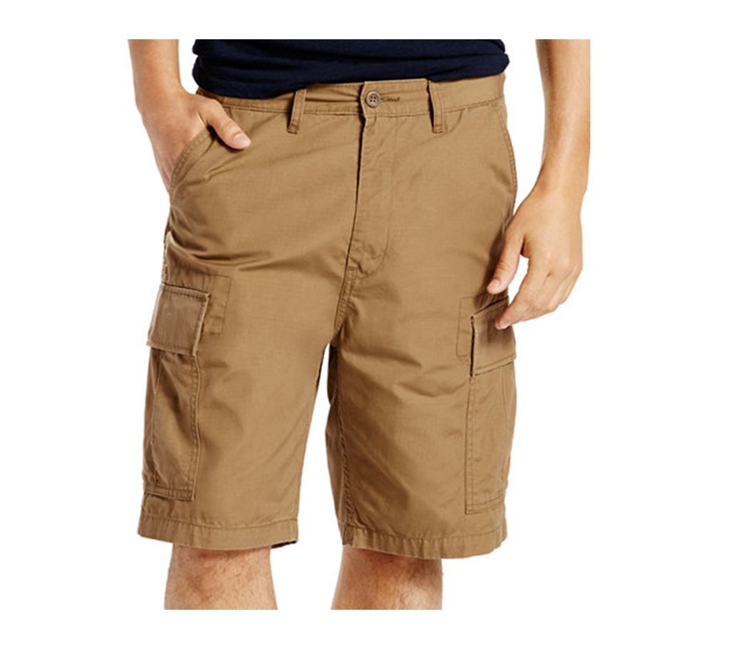 Khaki Cotton Quarter Pant For Men