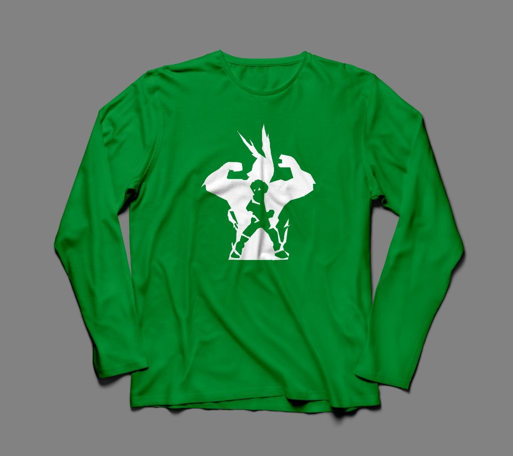 BEN 10 CARTOON LONG SLEEVE GREEN  COTTON TSHIRT FOR MEN