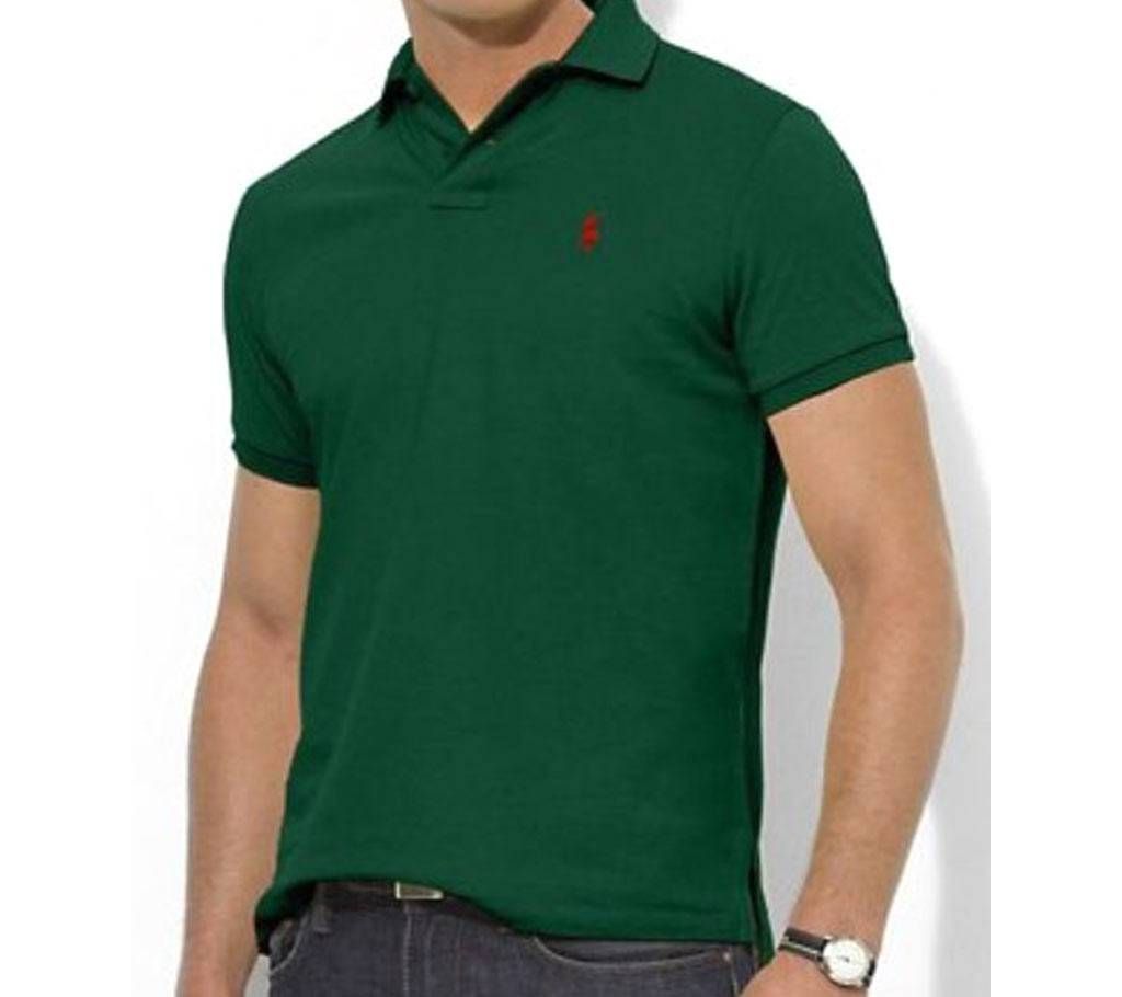 Short Sleeve Polo T-shirt For Men-Green
