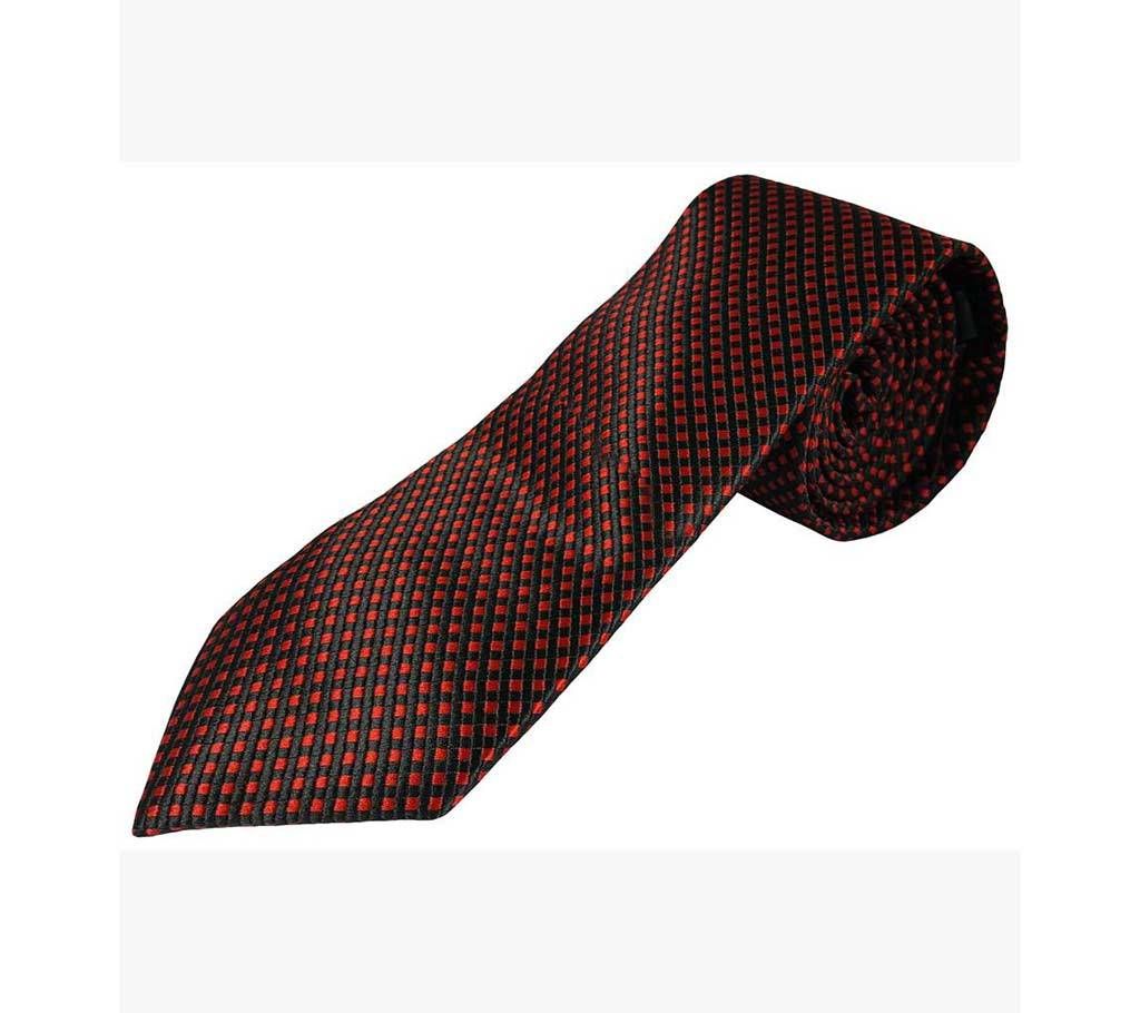 Official maroon patent silk tie 