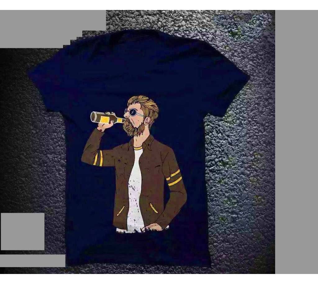 Gent Half Sleeve Cotton T-Shirt
