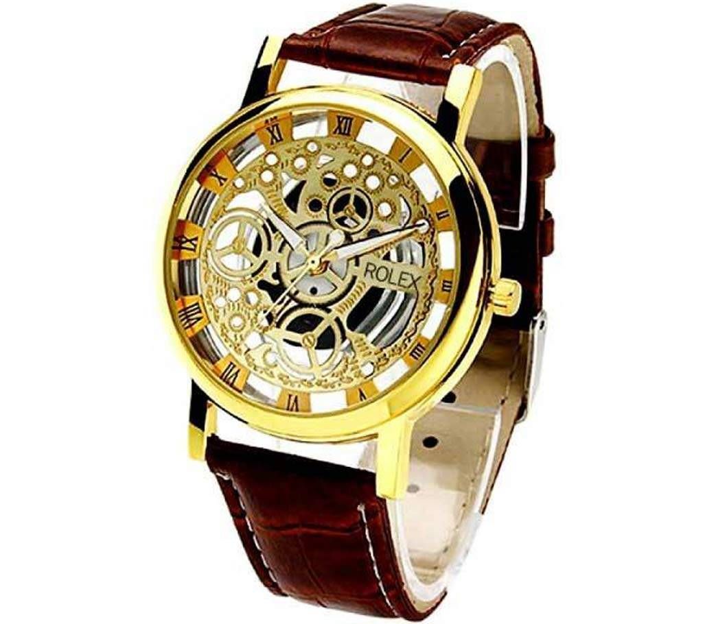 Rolex Roman Numeral Skeleton Watch For Men - Copy