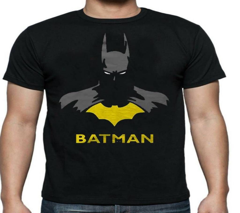 Batman face Black T-shirt