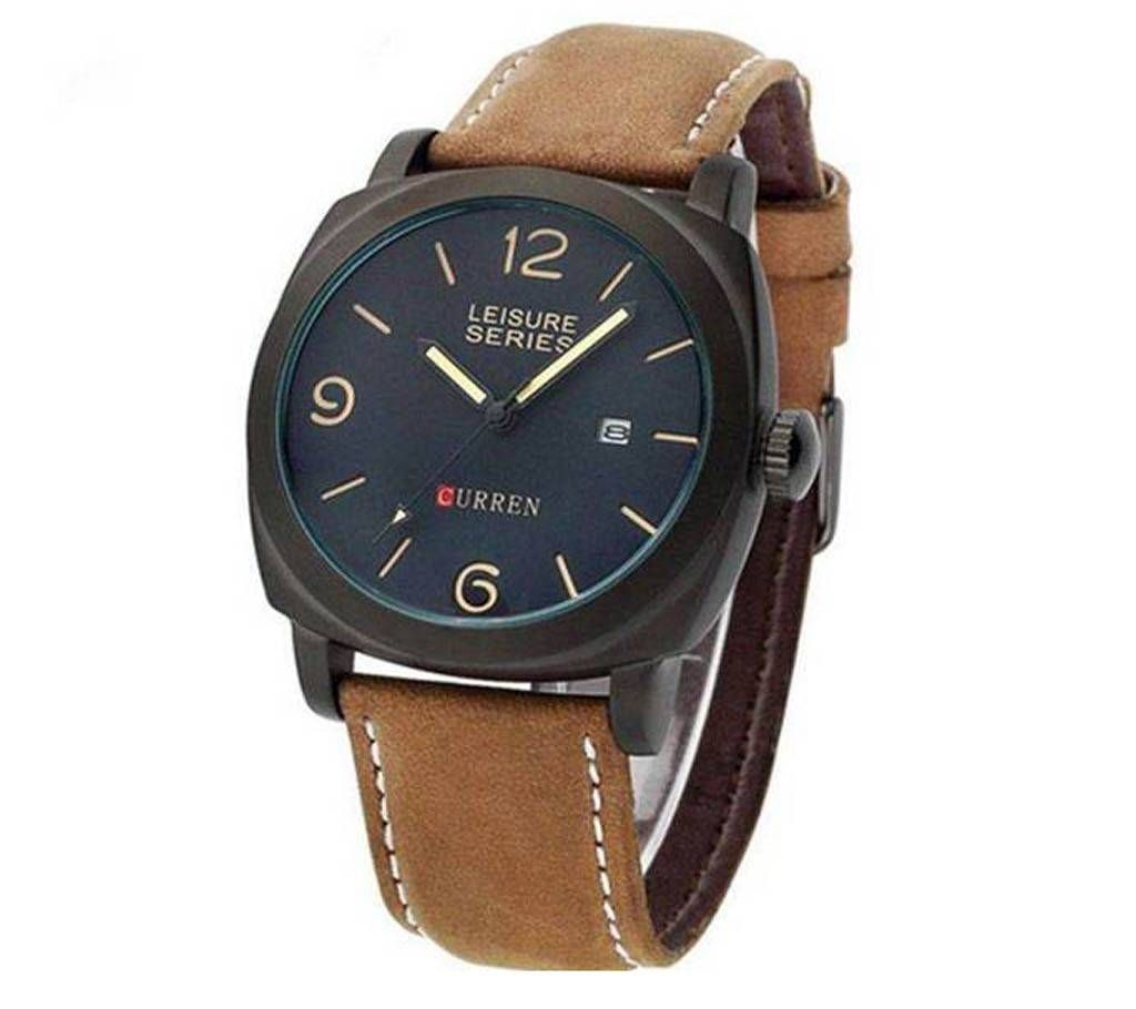 Analogue Watch For Men With Date - Brown