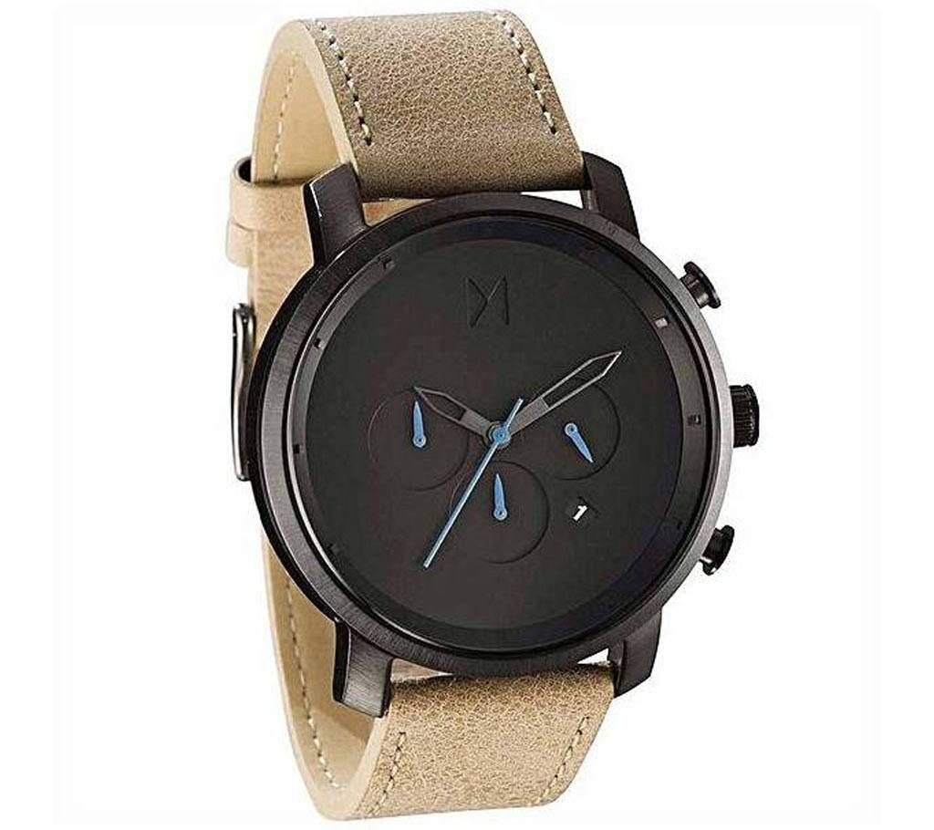 Leather Analog Watch for Men