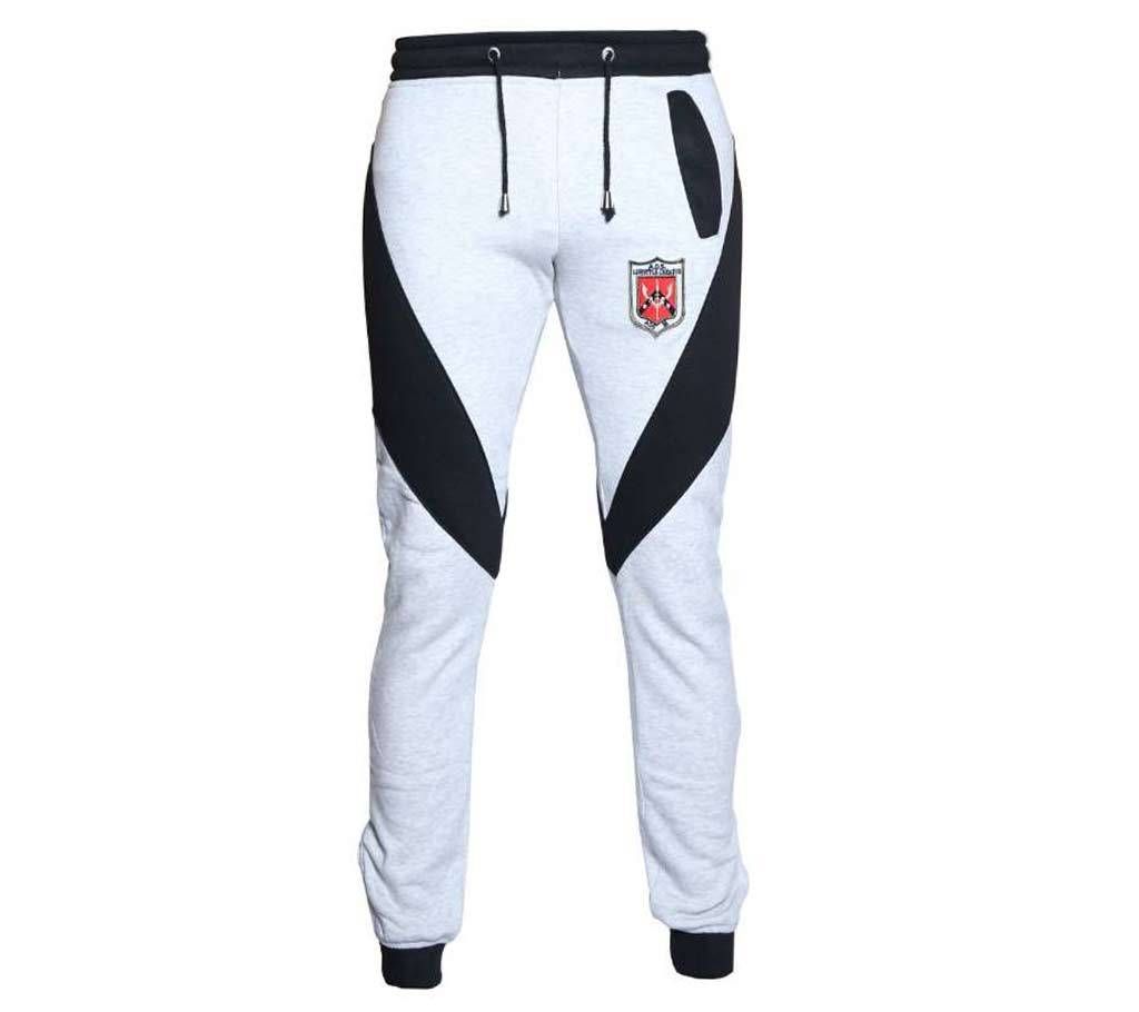 White with Ash Black Mix Jogger Pant - JG02