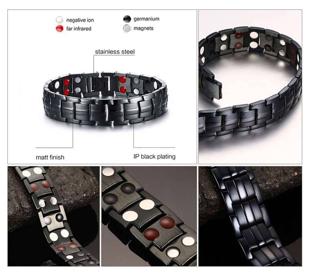 316 L St. steel Healthcare Bracelet Neodymium Magnet Negative ION Far Infrared Made in China