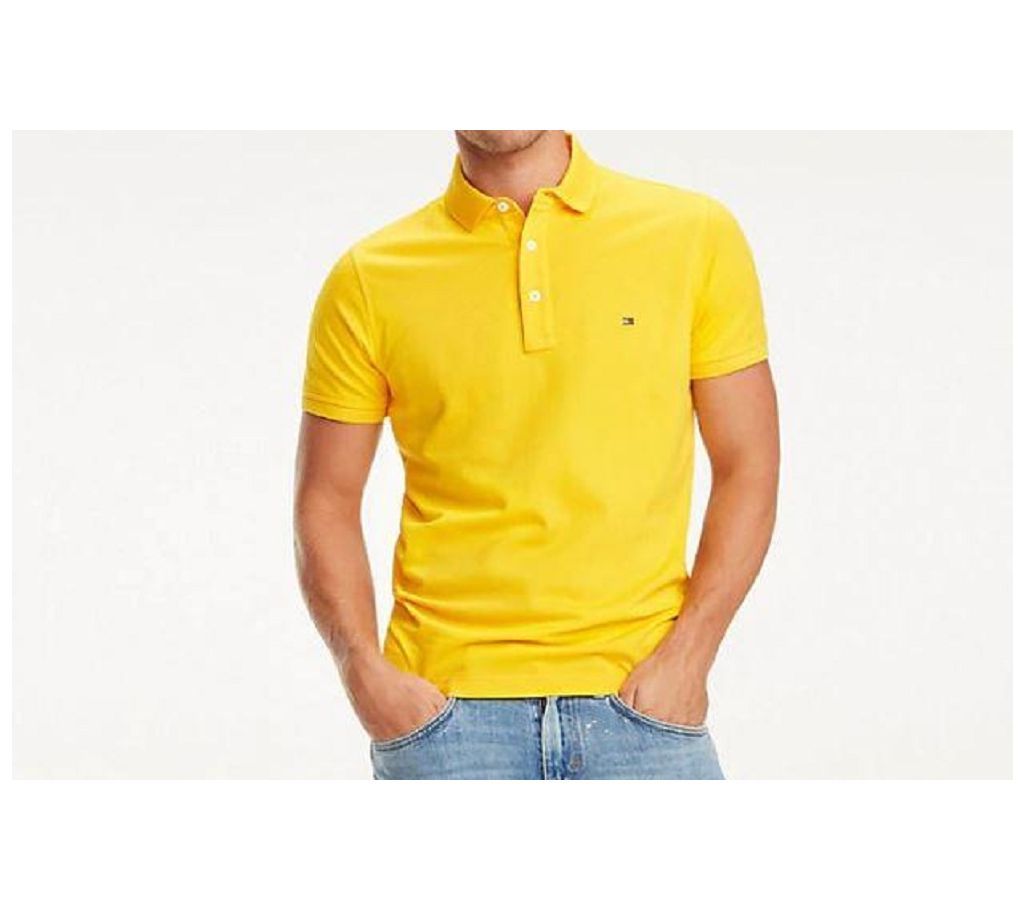 Yellow Tommy Hilfiger Core Tommy Regular Polo T-Shart