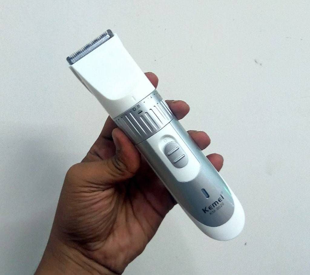 KM-9020 Exclusive Rechargeable Hair Clipper & Trimmer - White