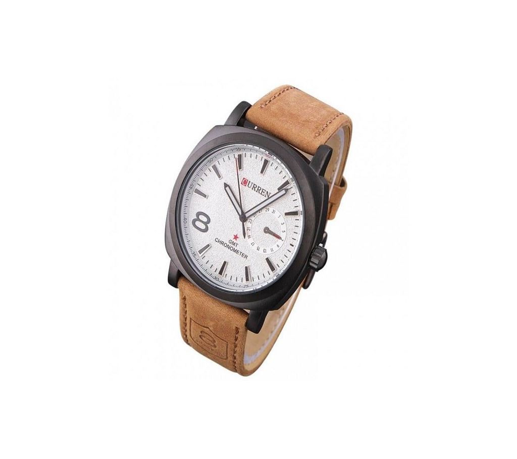 Fashionable Mens Watch Curren01  White  B24-Copy 