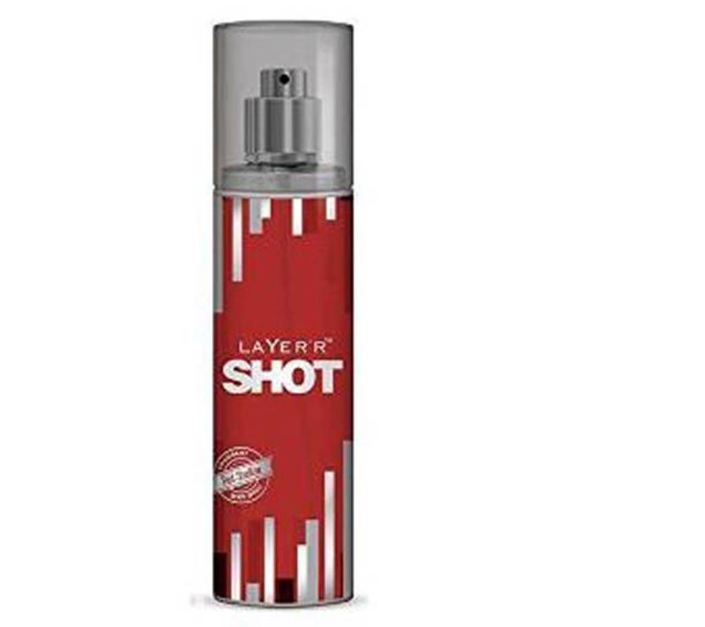 Layer shot Red stallation body spray for men 