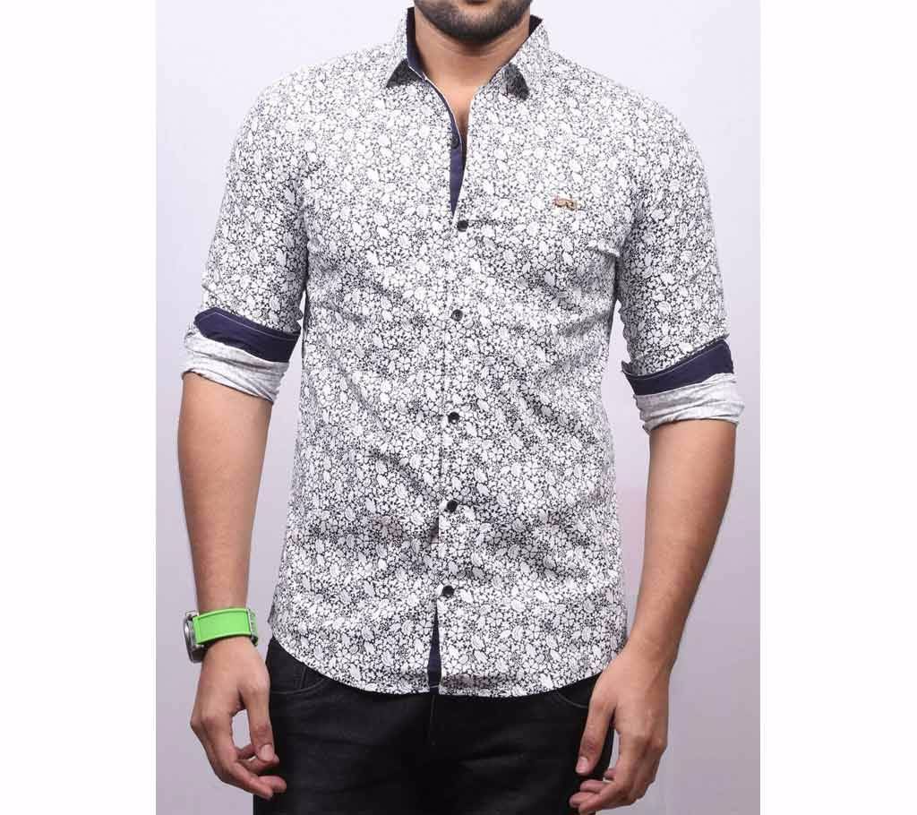 Mens Full Sleeve Printed Casual Shirt