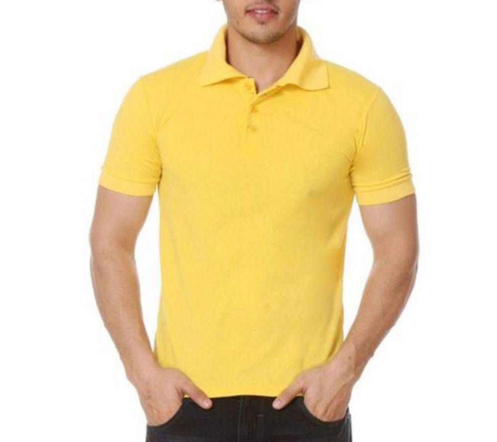 Polo Shirt For Men -Yellow