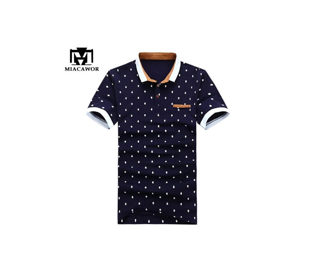 Mens Polo T-shirt Blue13
