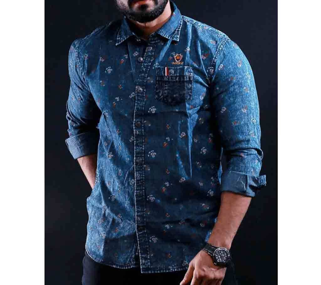 Full  Sleeve Shirt For Men– 16 – Deep Blue – SKU54140