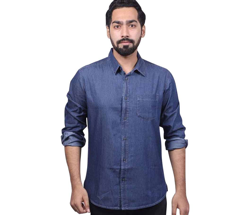full sleeve cotton gents denim shirt 