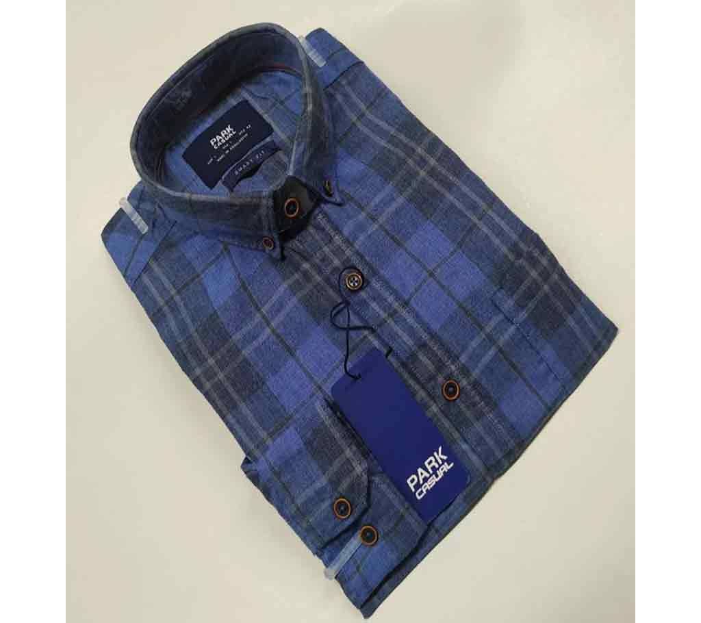 Mens Blue Full Sleeve Shirt For Men 