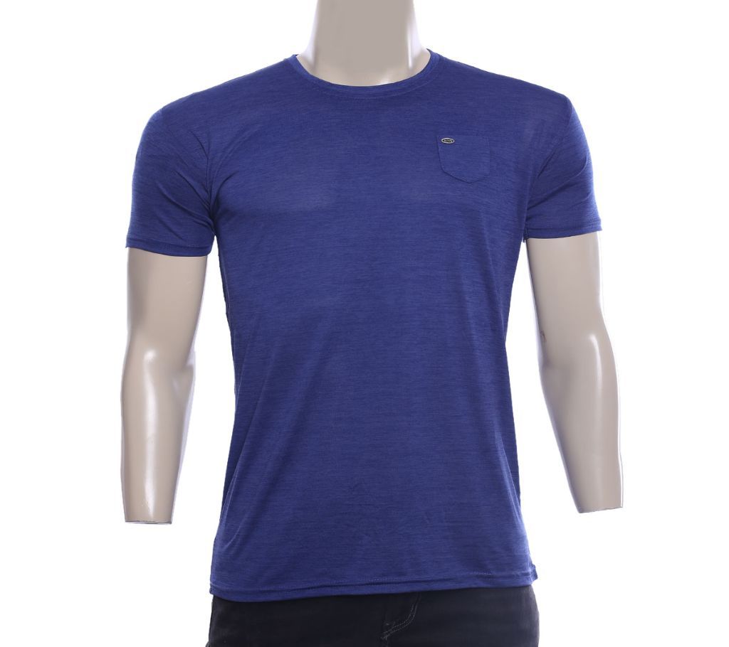 Fashionable Stylish Gents T-Shirt-deep blue