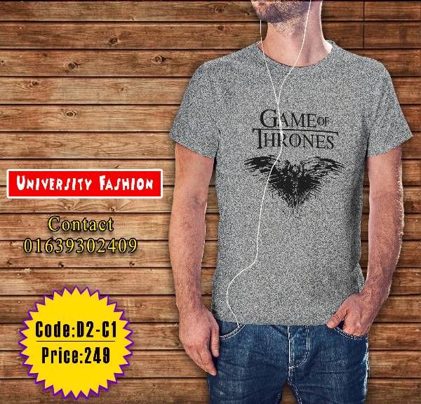 Games of Thrones Gents Half Sleevs  T-Shirt