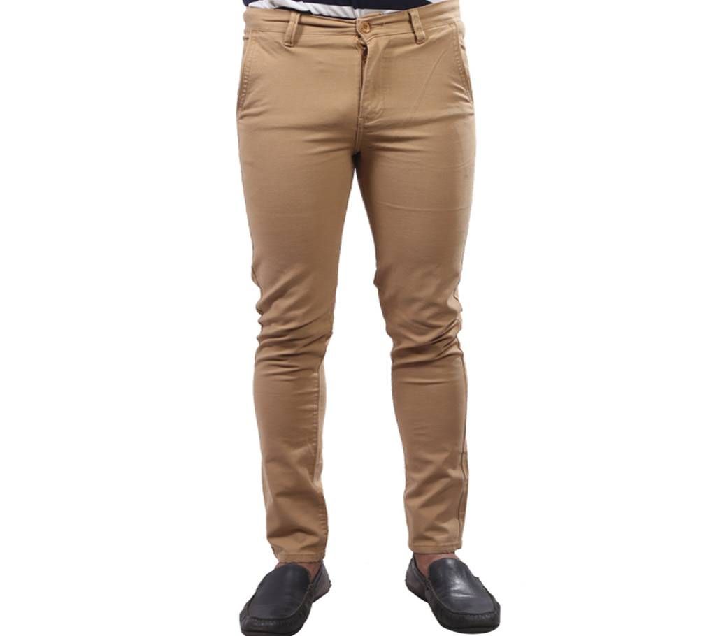 Light Beige Twill Gabardine Pant for Men