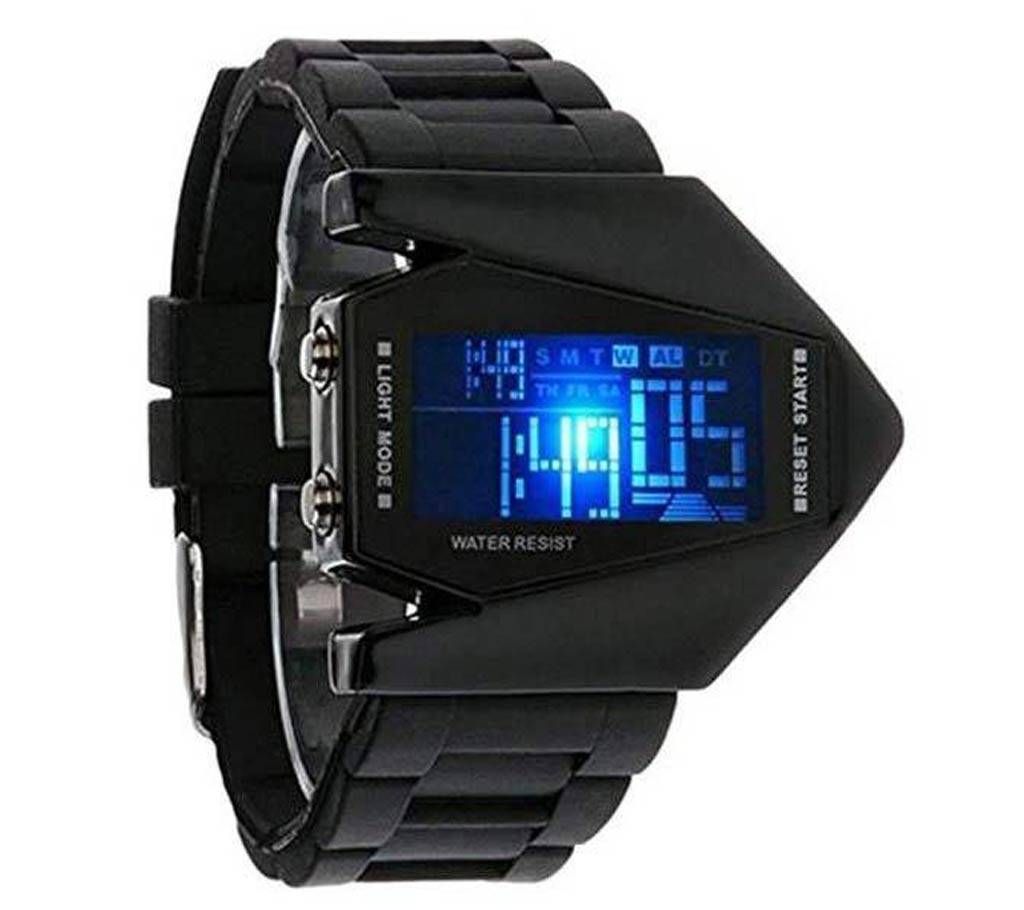 Black Dial digital LED watch