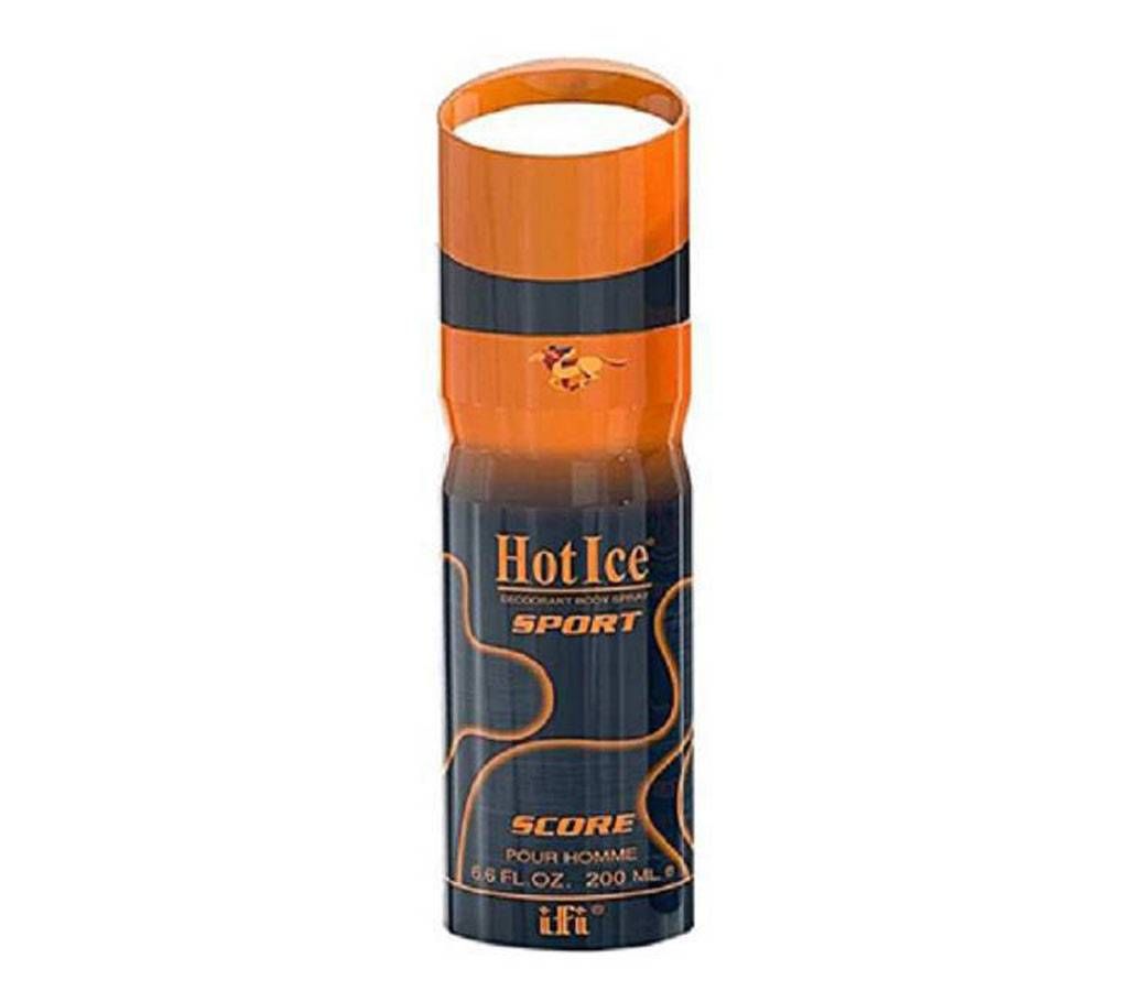 Hot Ice Sport Score Deodorant Body Spray For Men - 200ml (UAE)